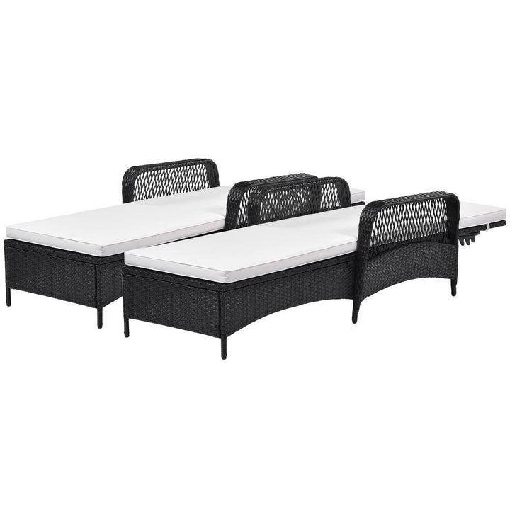 Amaze Outdoor Swimming Poolside Lounger Set of 2 (Black)