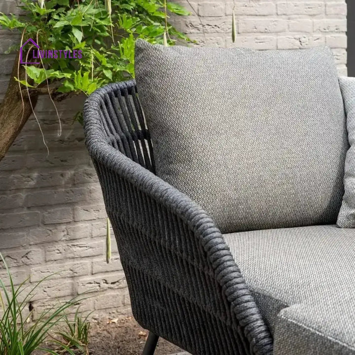 Outdoor Rope Patio Single Seater Daybed All Weather Furniture - Daybed