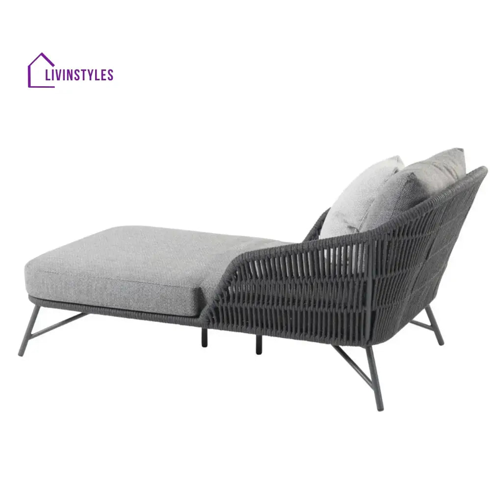 Outdoor Rope Patio Single Seater Daybed All Weather Furniture - Daybed