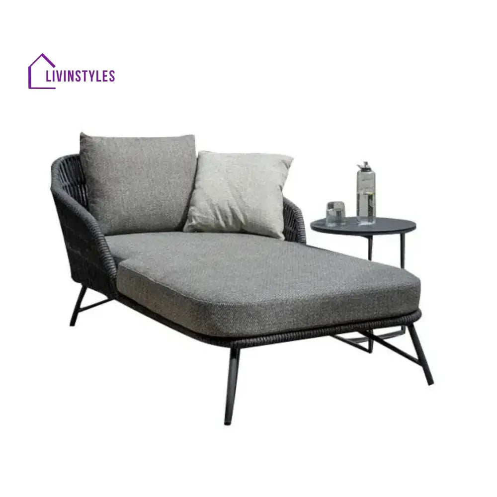 Outdoor Rope Patio Single Seater Daybed All Weather Furniture - Daybed