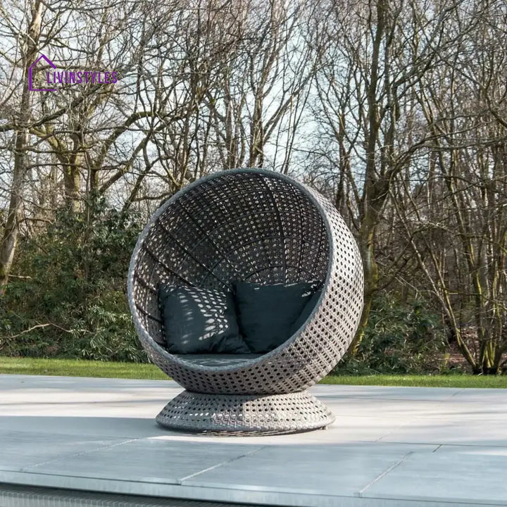 Outdoor Single Seater Basket Swing For Balcony & Garden - Egg Chair