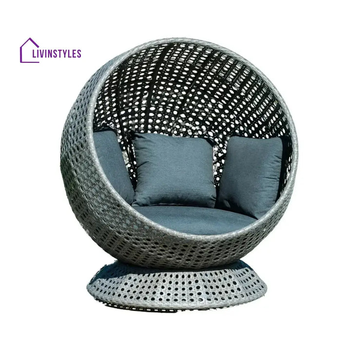 Outdoor Single Seater Basket Swing For Balcony & Garden - Egg Chair