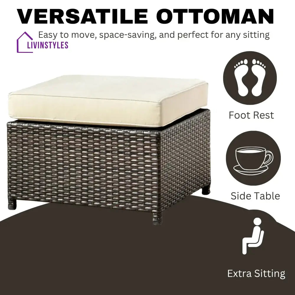 Outdoor Wicker 10 Seater Sectional Sofa Set - Sofa Set
