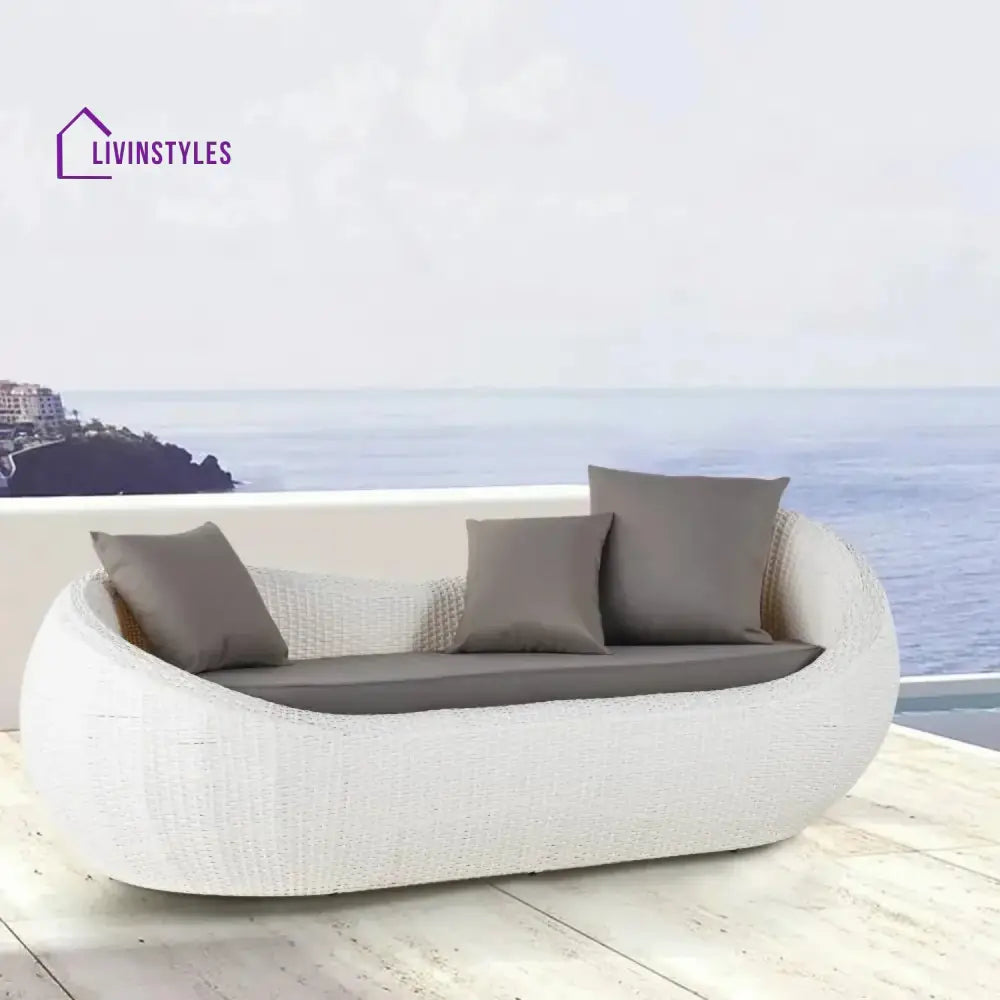 Outdoor Wicker 2 Seater Patio Garden Daybed - Daybed