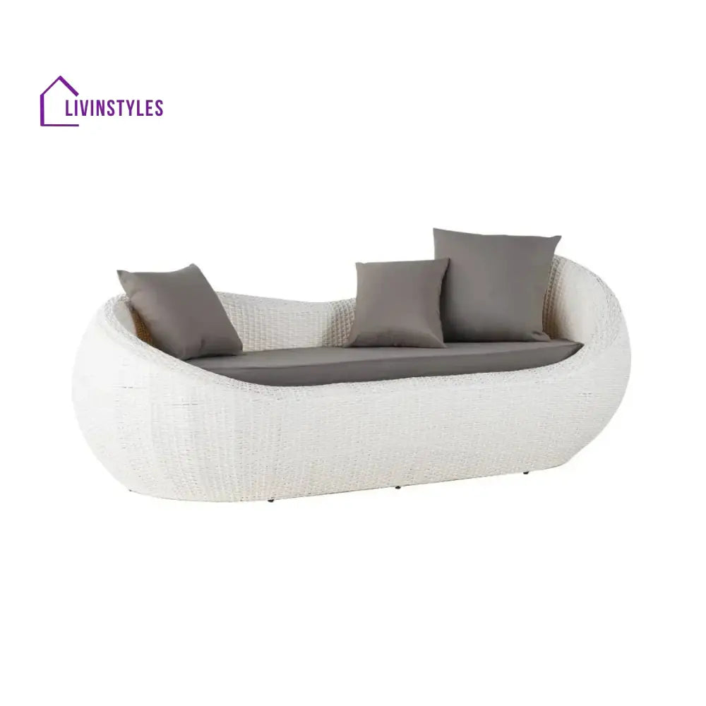 Outdoor Wicker 2 Seater Patio Garden Daybed - Daybed