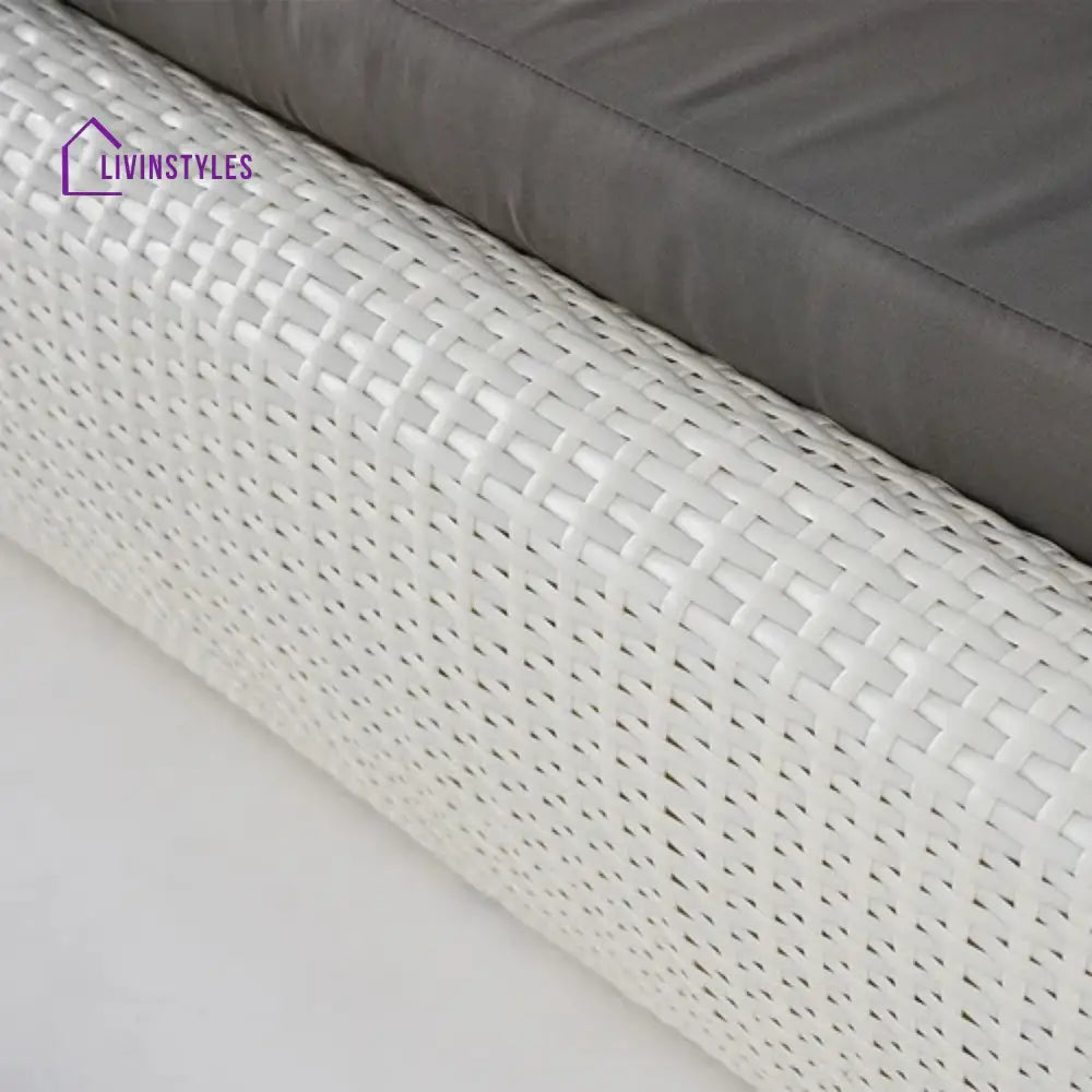 Outdoor Wicker 2 Seater Patio Garden Daybed - Daybed