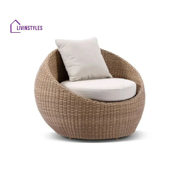 Outdoor Wicker 5-Seater Sofa Set With Glass Top Tables - Sofa Set
