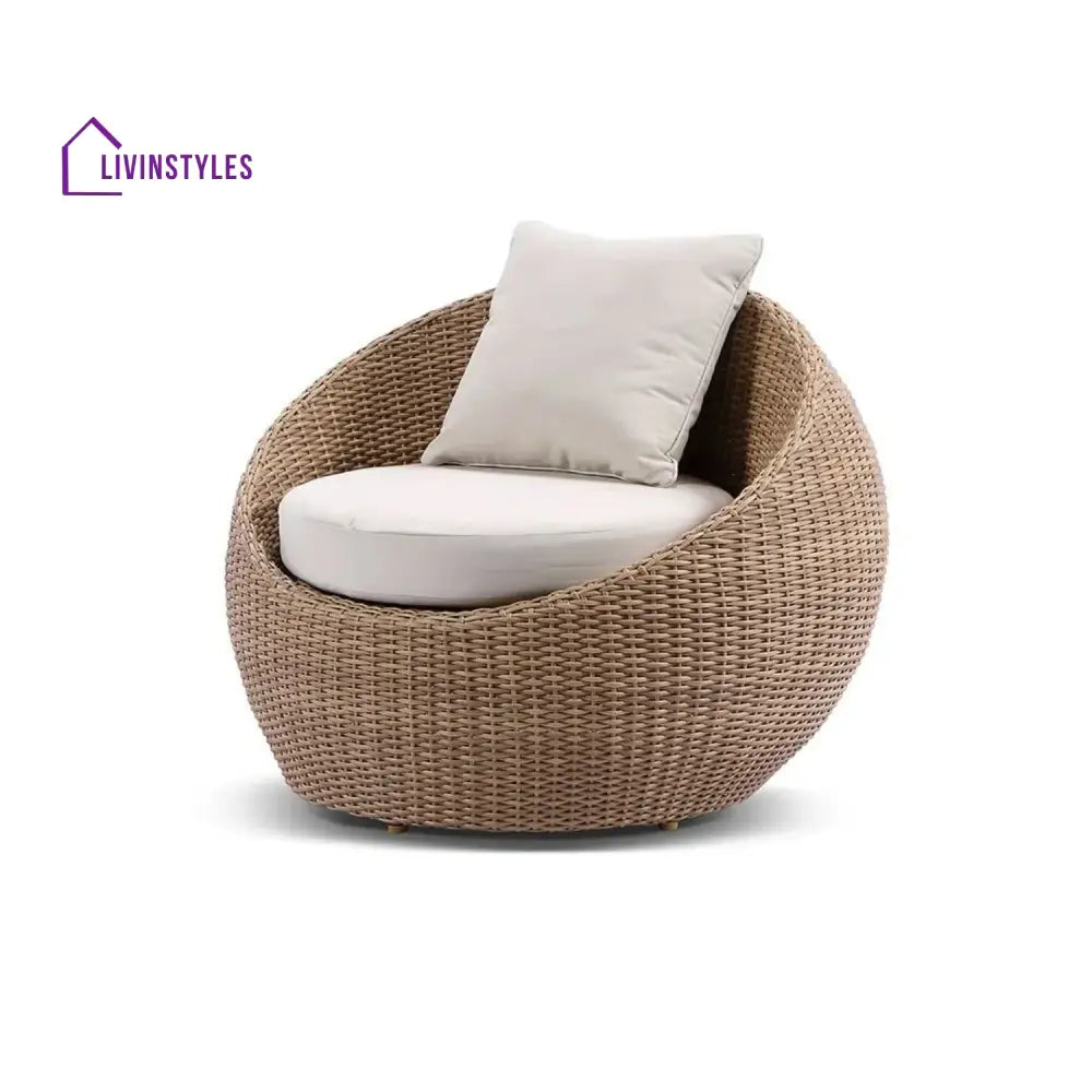 Outdoor Wicker 5-Seater Sofa Set With Glass Top Tables - Sofa Set