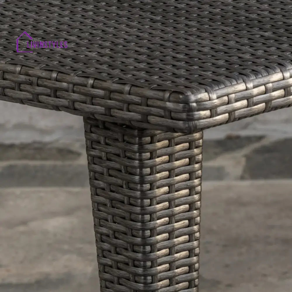 Outdoor Wicker Patio Wicker Coffee Table (Dark Brown) - Table