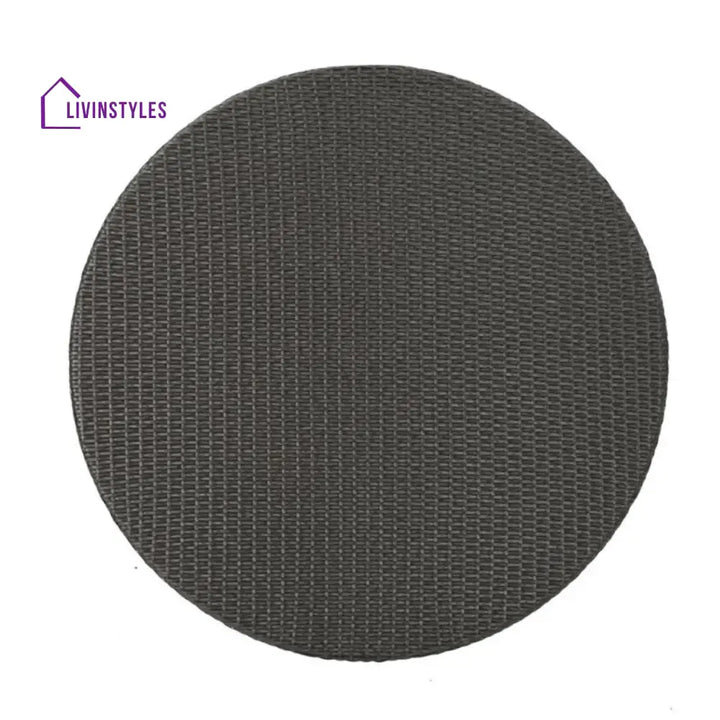 Outdoor Wicker Round Patio Dining Table (Dark Brown) - Table