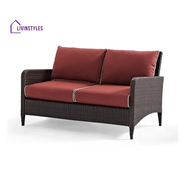 Outdoor Wicker Single Seater Loveseat Sofa - Sofa Set