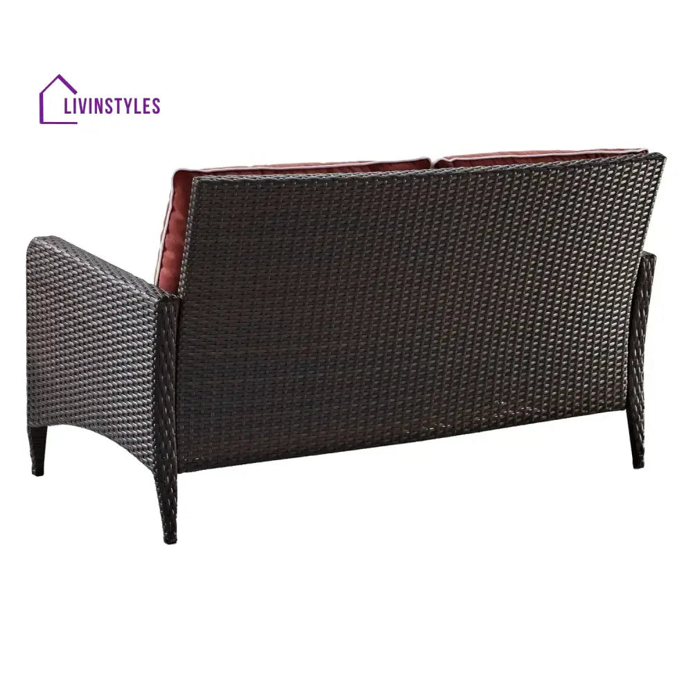Outdoor Wicker Single Seater Loveseat Sofa - Sofa Set