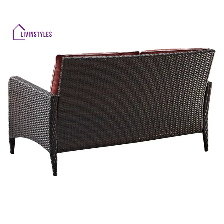 Outdoor Wicker Single Seater Loveseat Sofa - Sofa Set
