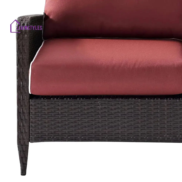 Outdoor Wicker Single Seater Loveseat Sofa - Sofa Set