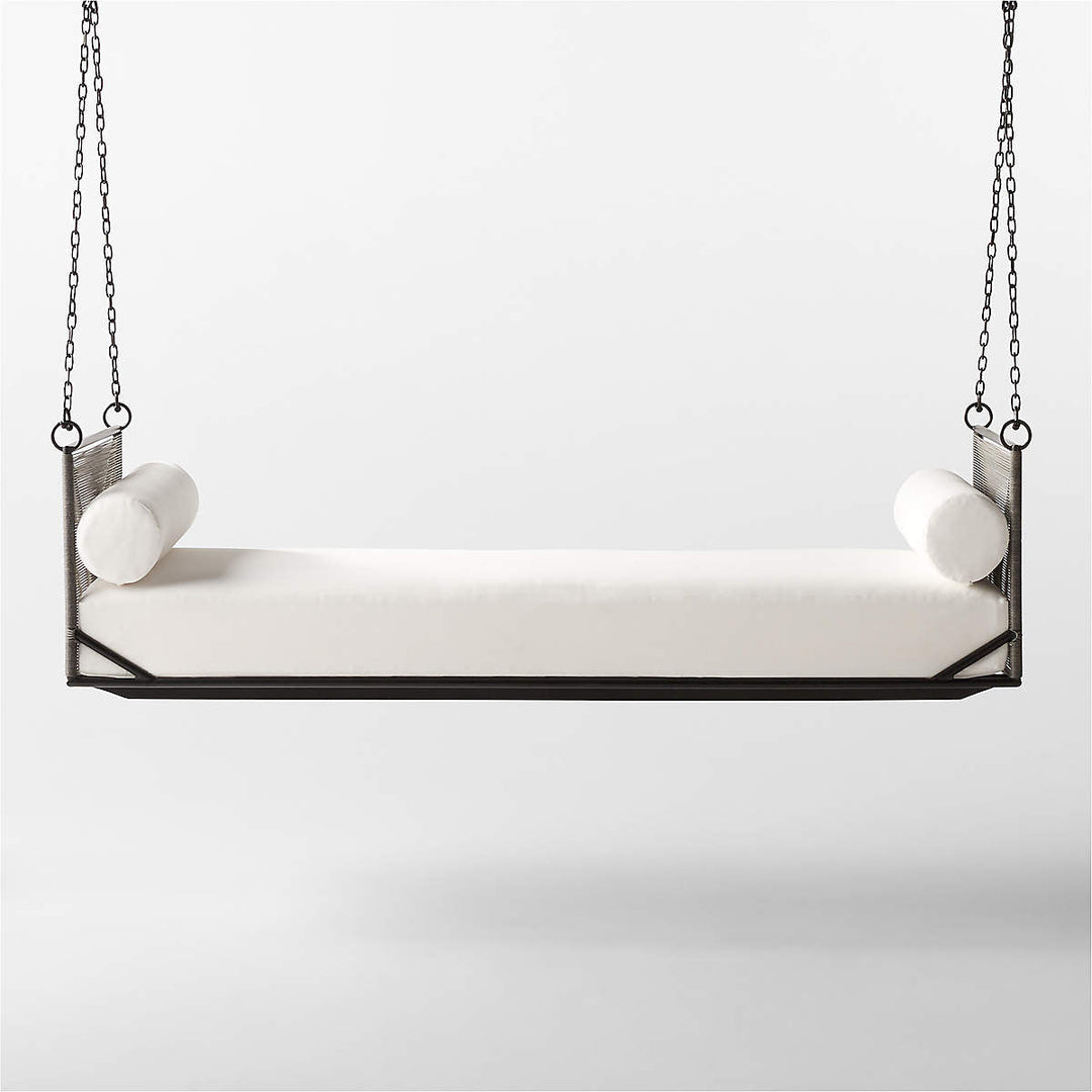 Vecoli Double Seater Hanging Swing Without Stand For Balcony , Garden Swing (Grey) Braided & Rope