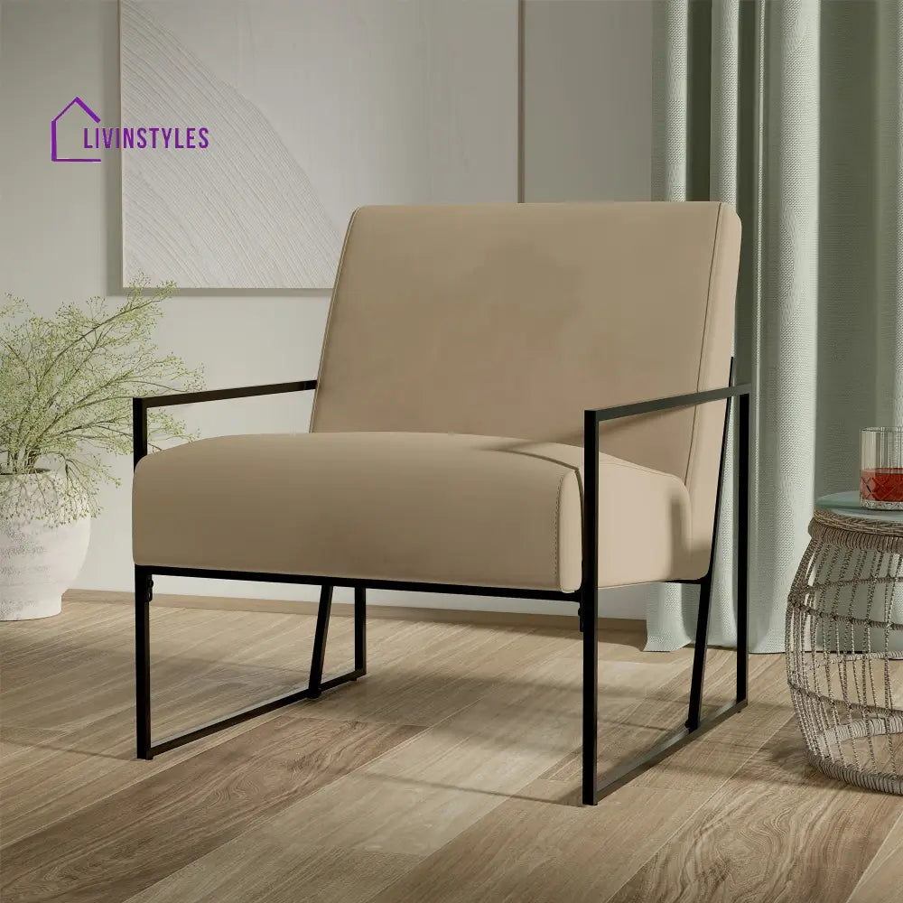 Oviya Metal Frame Living Room Chair