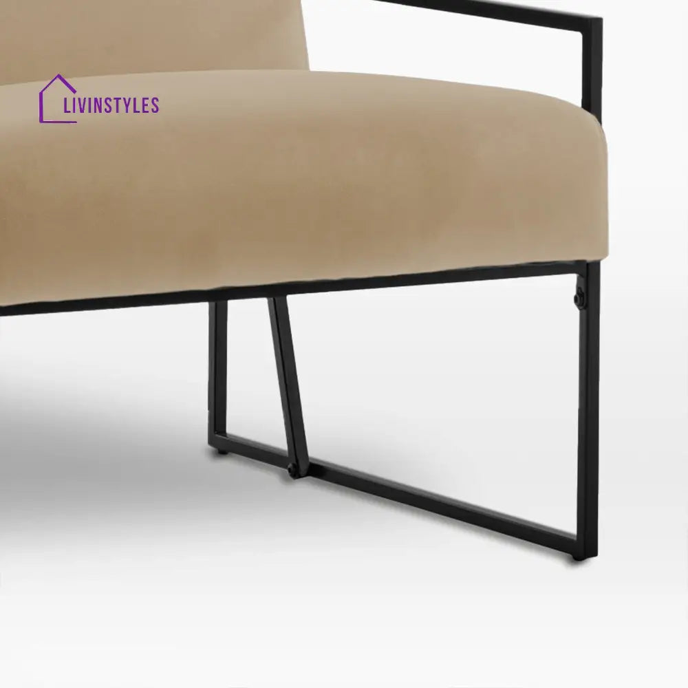 Oviya Metal Frame Living Room Chair