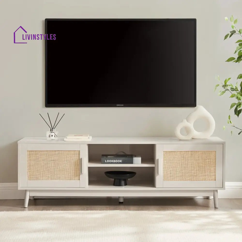 Pablo TV Unit for TVs up to 60’’- White - TV Unit