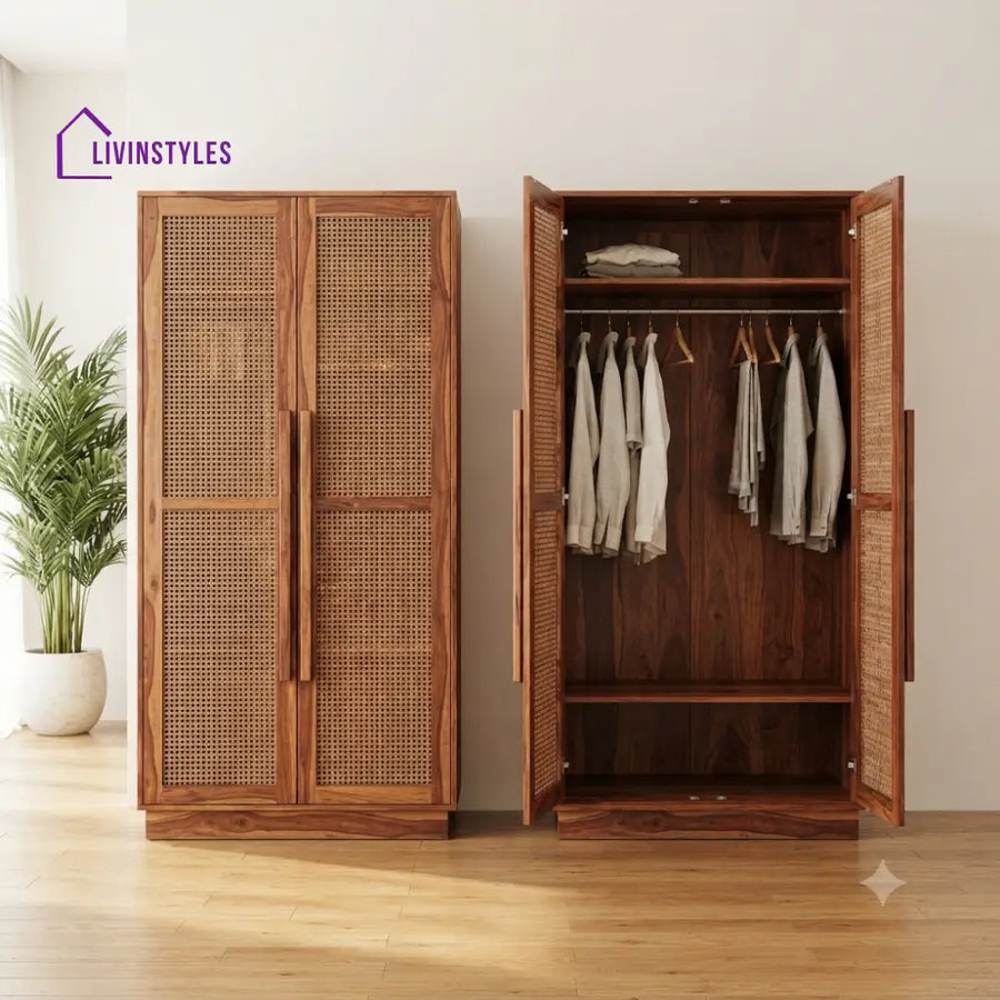 Padma Wooden Wardrobe for Clothes | Cupboard for Clothes