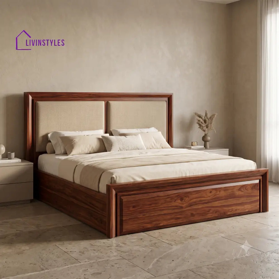 Padmavati Wooden Bed | Solid Wood Double Bed | Wooden King size bed & Wooden Queen size bed