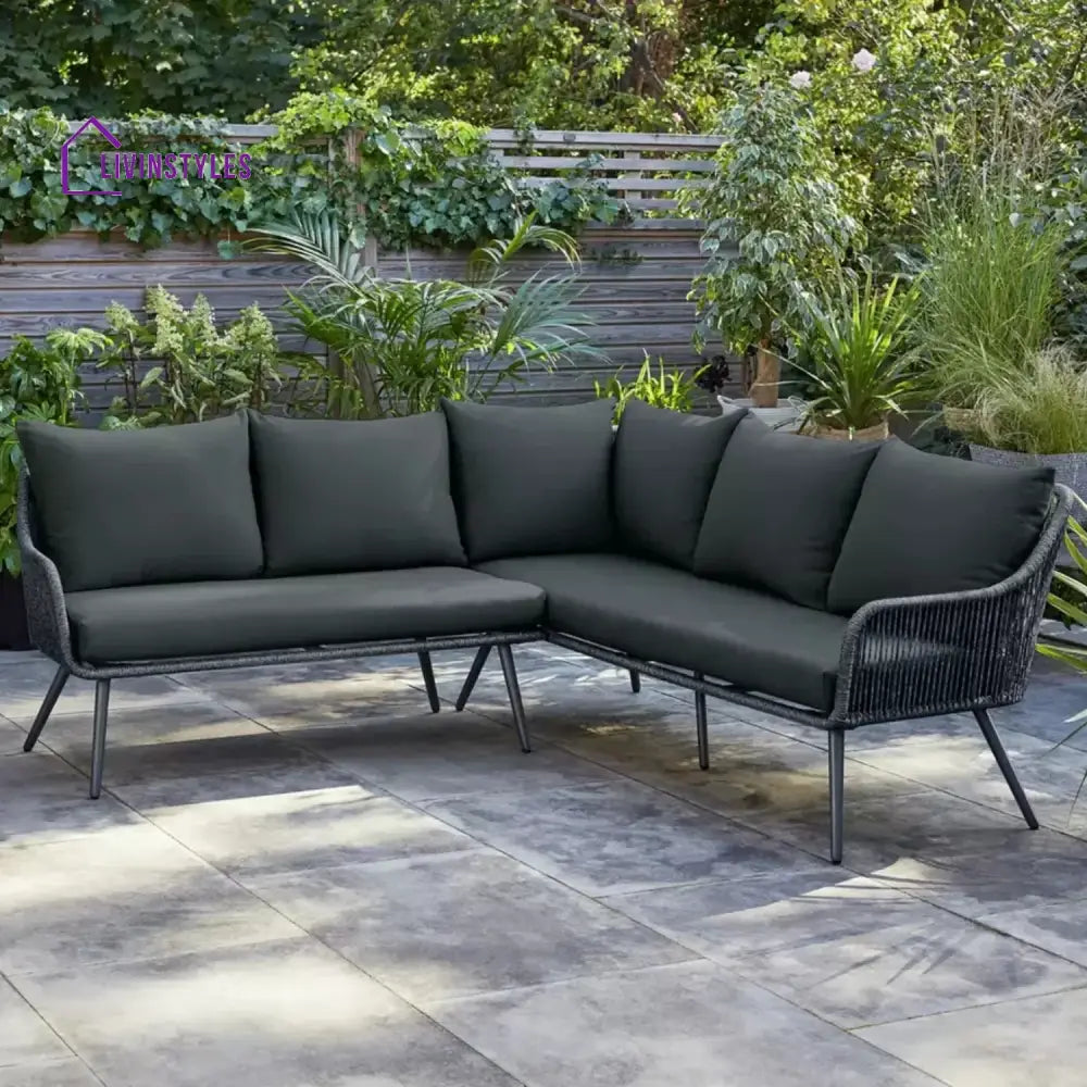 Paisley L-Shape Outdoor Rope Sofa Set - Sofa Set