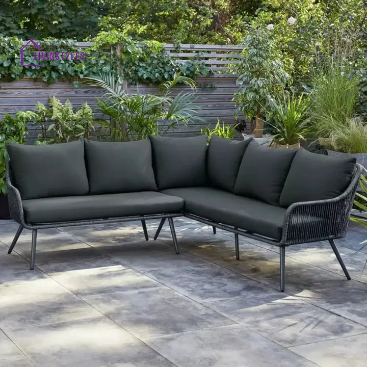 Paisley L-Shape Outdoor Rope Sofa Set - Sofa Set