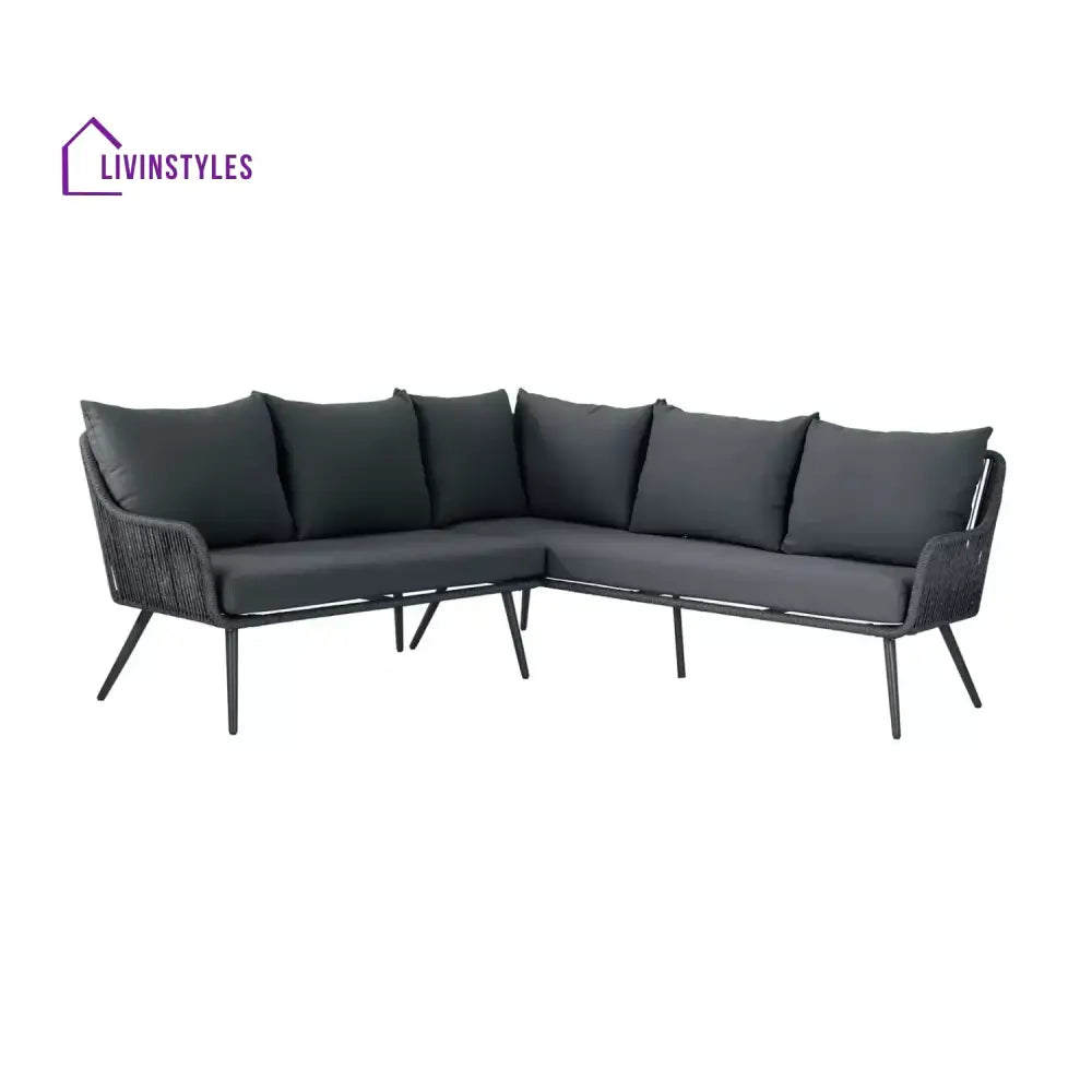 Paisley L-Shape Outdoor Rope Sofa Set - Sofa Set