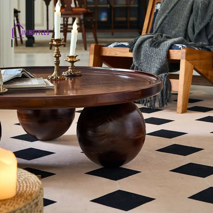 Palak Solid Wood Coffee Table for Living Room