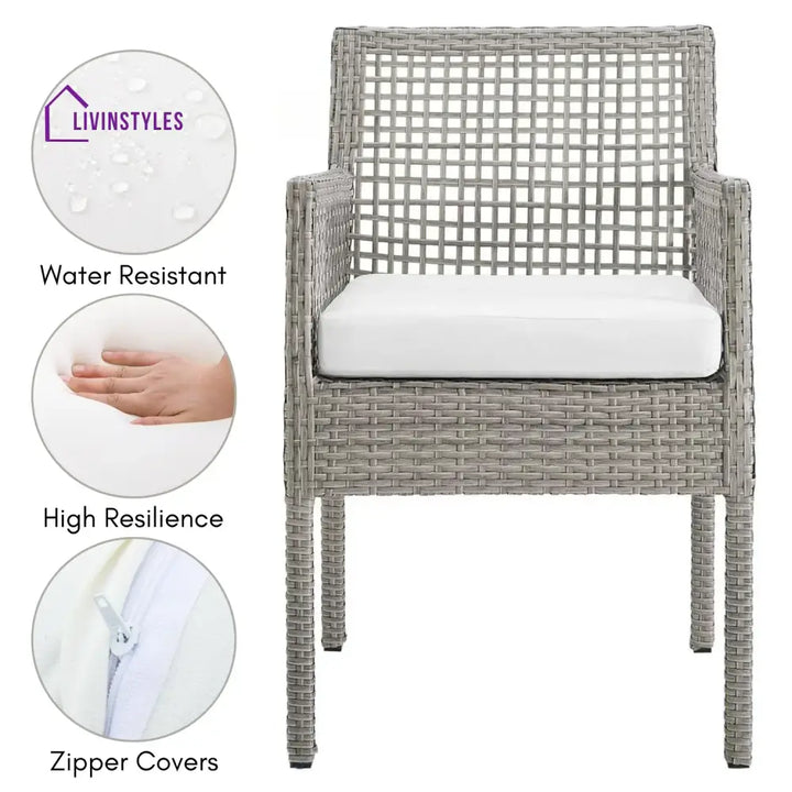 Paloma 1-Piece Outdoor Rattan Wicker Patio Dining Chair - Dinning Chairs
