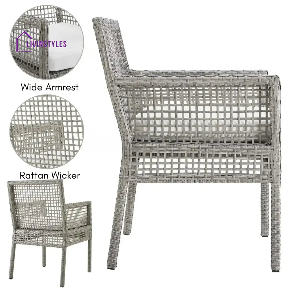 Paloma 1-Piece Outdoor Rattan Wicker Patio Dining Chair - Dinning Chairs