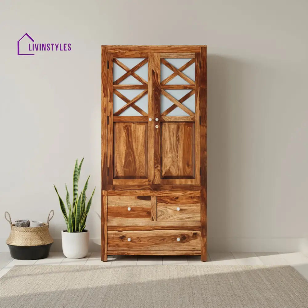 Paloma 2 door sheesham wood wardrobe
