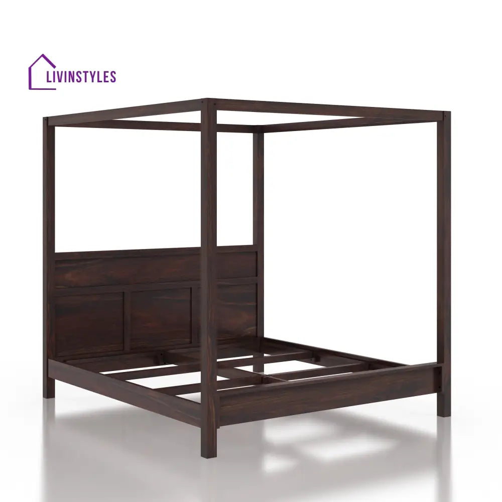 Paloma Grand Poster Solid Sheesham Wood Bed Bed