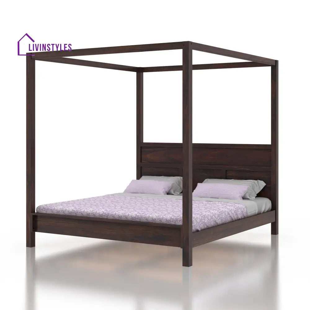 Paloma Grand Poster Solid Sheesham Wood Bed Bed