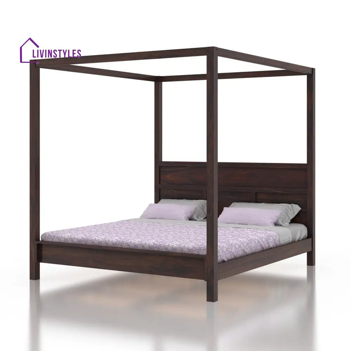 Paloma Grand Poster Solid Sheesham Wood Bed Bed