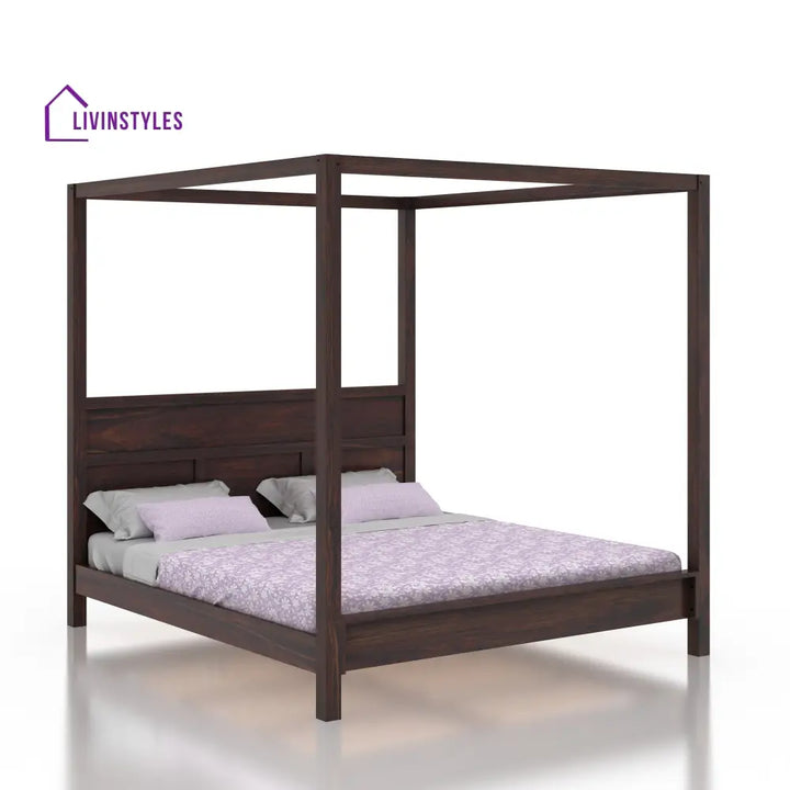 Paloma Grand Poster Solid Sheesham Wood Bed Bed