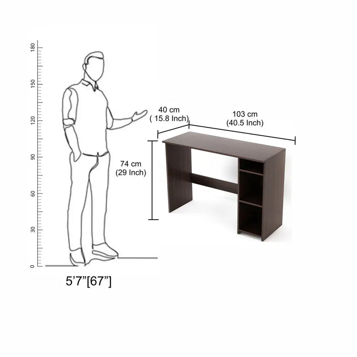 Pari Study Table | Computer Desk | WFH Office Table with Storage Study Table Desk