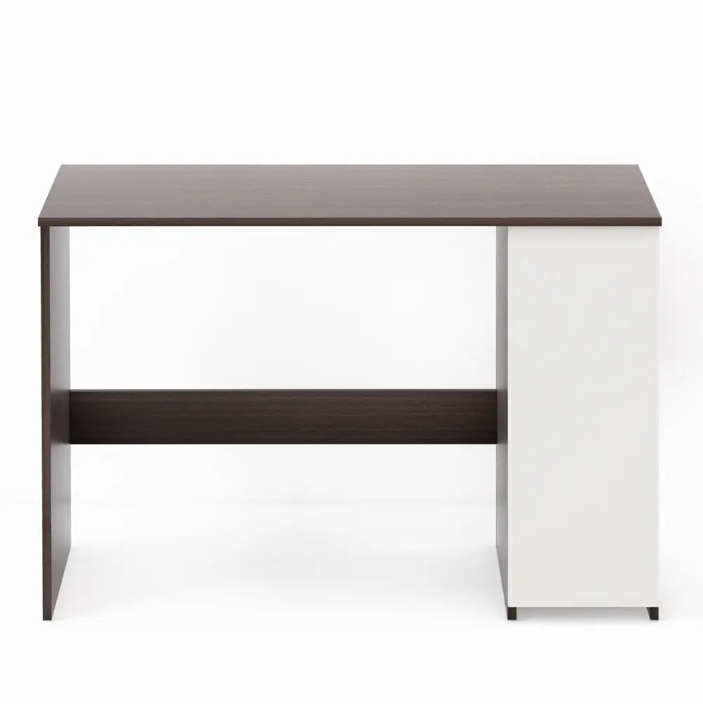 Pari Study Table | Computer Desk | WFH Office Table with Storage - White and Wenge Study Table Desk