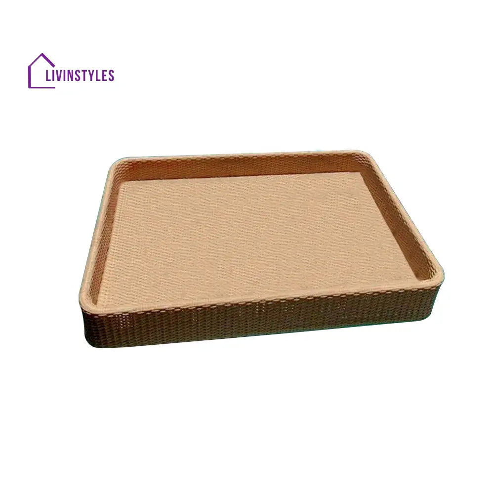 Parikshit Luxury Floating Serving Tray For Swimming Pool - Light Brown(Rectangle)