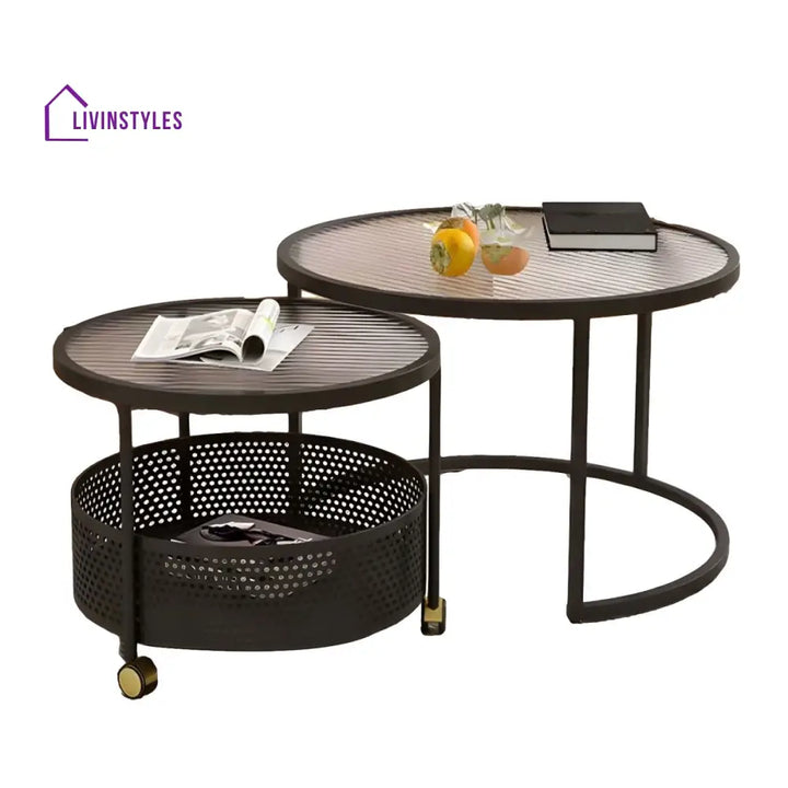 Parikshit Stainless Steel Frame Coffee Table for Living Room