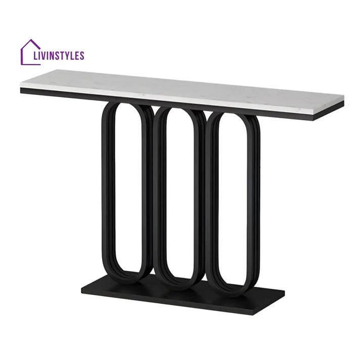 Parnav Stainless Steel Living Room Console Table