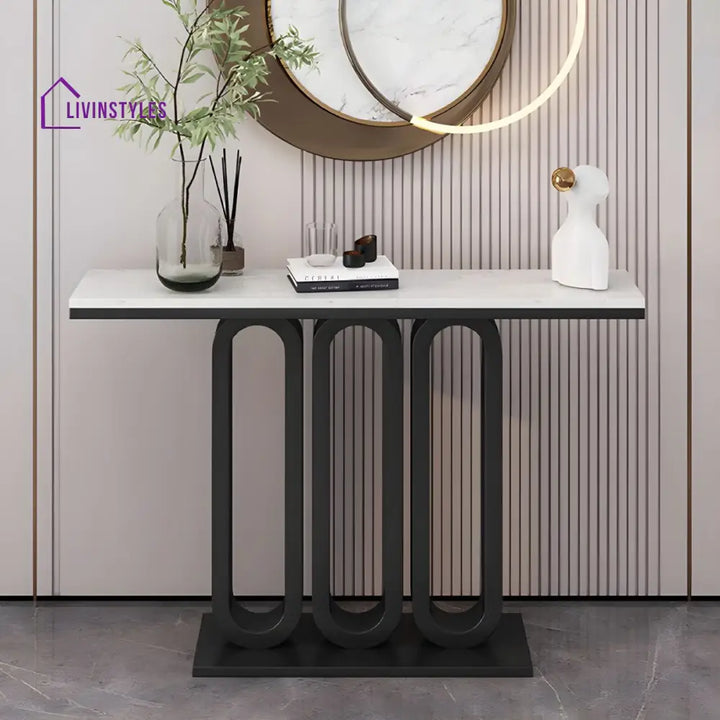 Parnav Stainless Steel Living Room Console Table