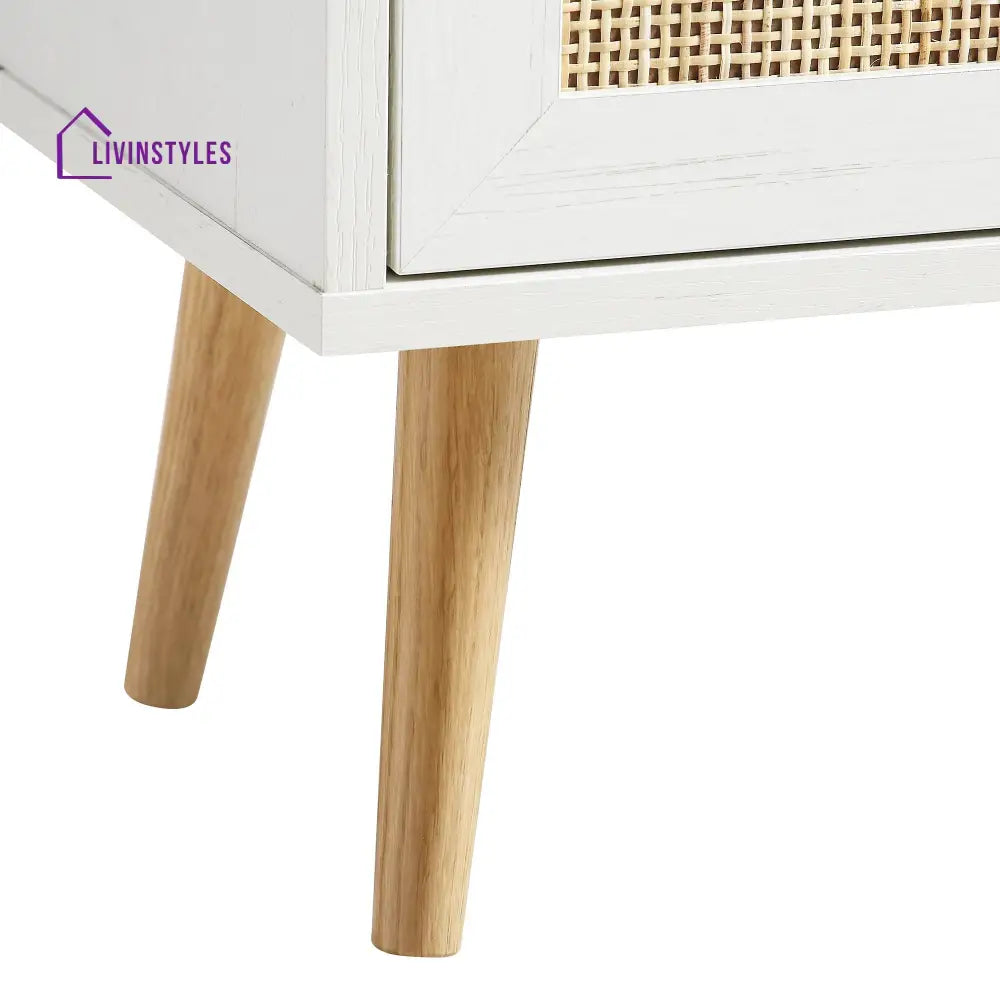 Frances Woven Rattan Tallboy Bathroom Unit White Bathroom Cabinets