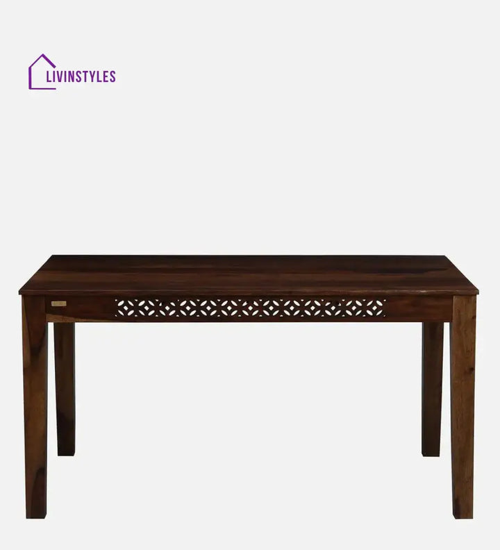 Parnika Sheesham Wood 6 Seater Dining Set In Provincial Teak Finish,