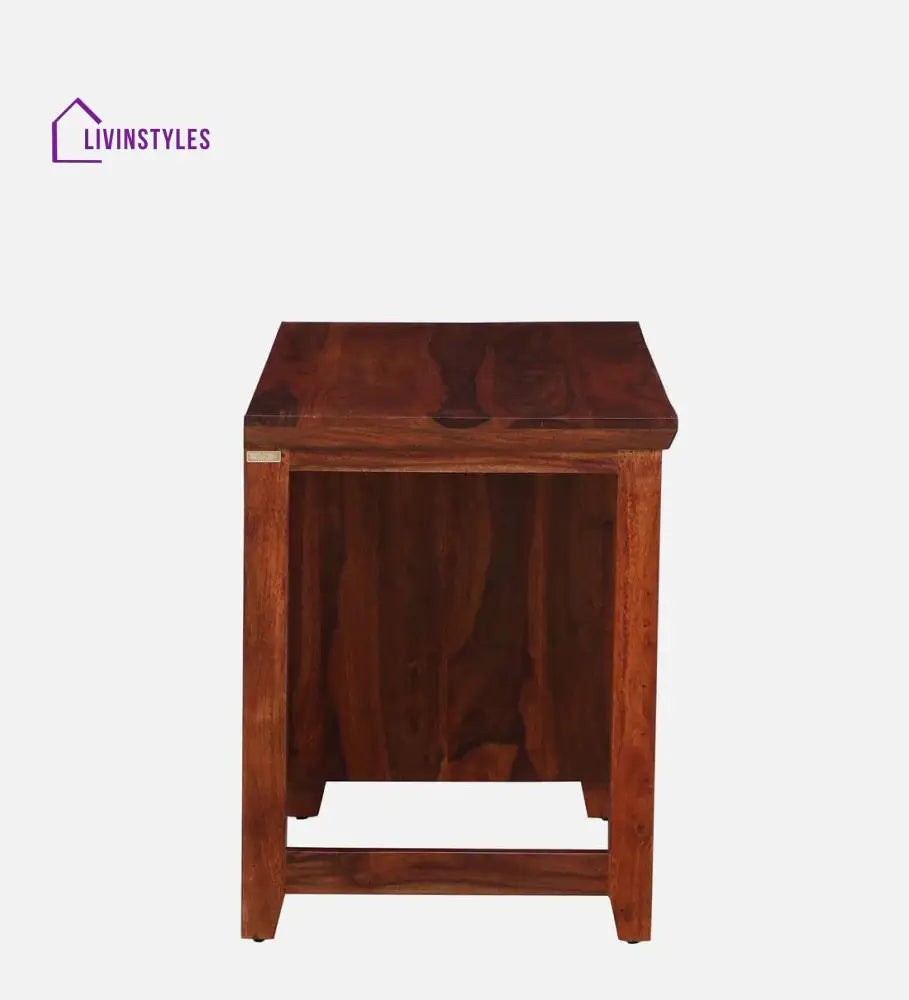 Parnika Sheesham Wood Writing Table In Honey Oak Finish