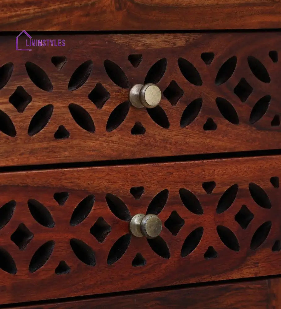 Parnika Sheesham Wood Writing Table In Honey Oak Finish