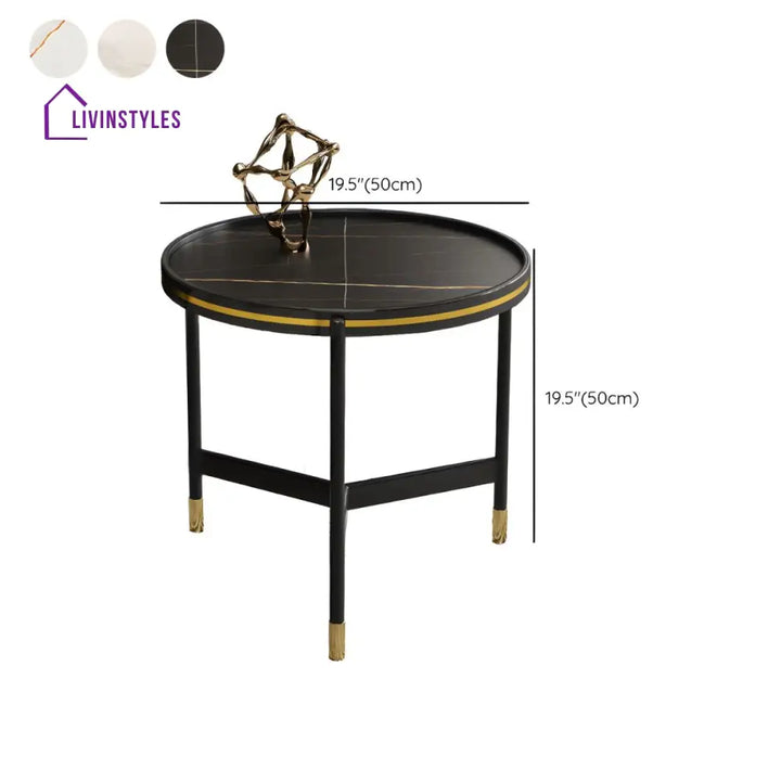 Parth Stainless Steel Frame Coffee Table for Living Room