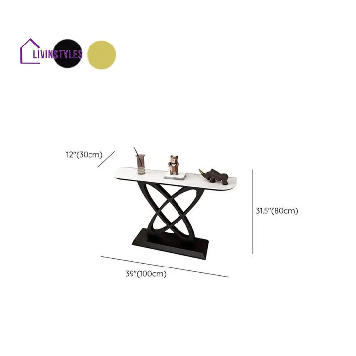 Parthiv Stainless Steel Living Room Console Table