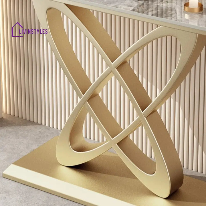 Parthiv Stainless Steel Living Room Console Table