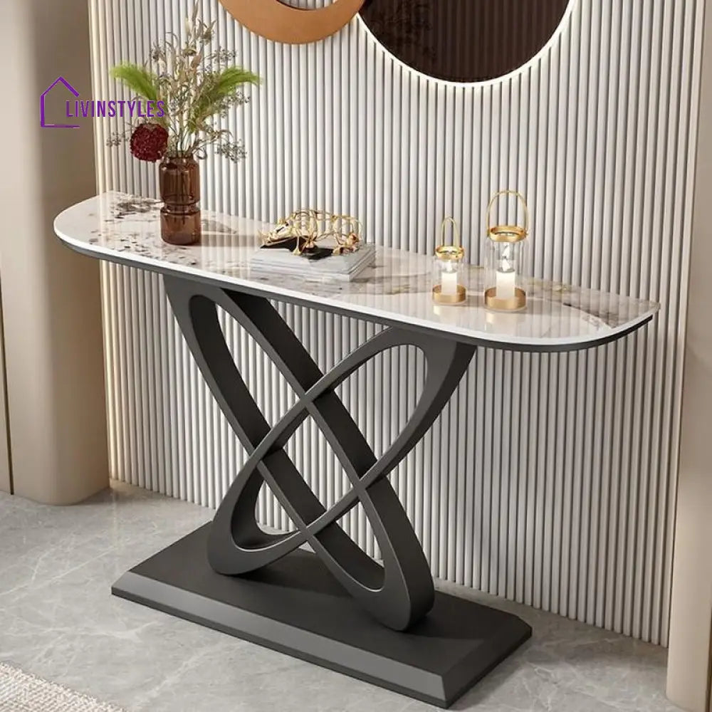 Parthiv Stainless Steel Living Room Console Table