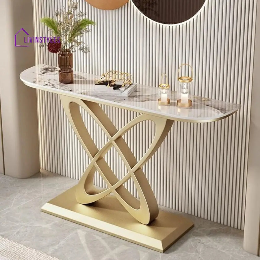 Parthiv Stainless Steel Living Room Console Table
